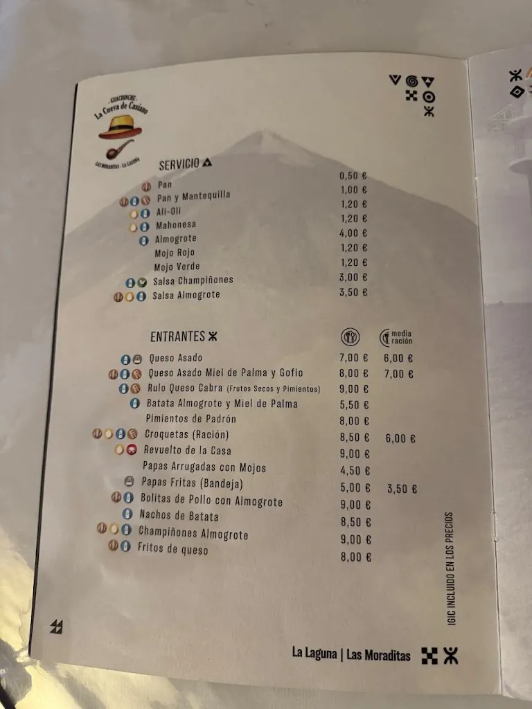 Menu_Guachinche La Cueva de Casiano - La Laguna_San Cristóbal de La Laguna_image_3