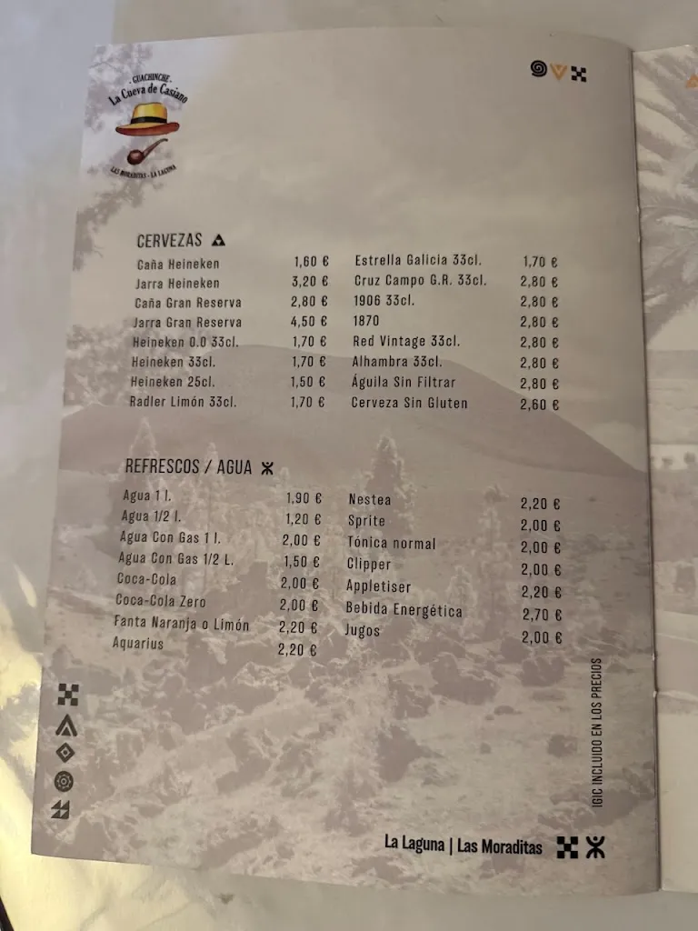 Menu_Guachinche La Cueva de Casiano - La Laguna_San Cristóbal de La Laguna_image_4