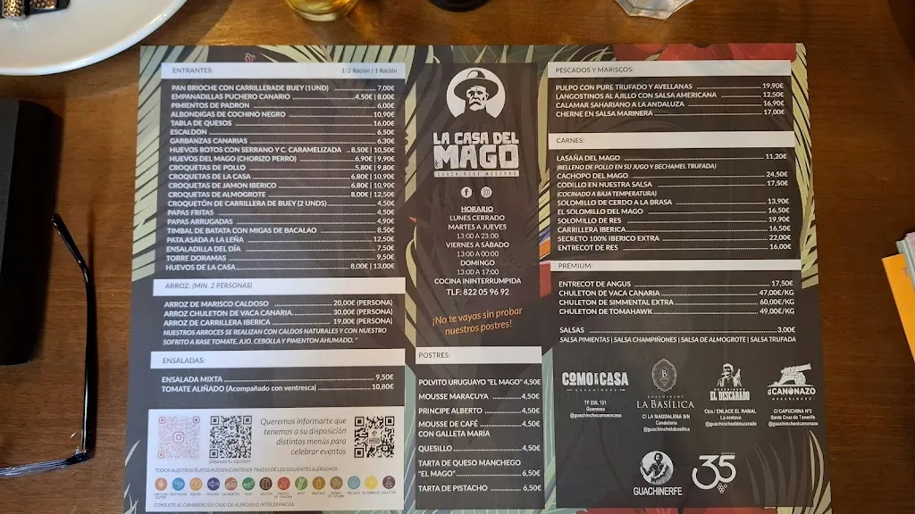 Menu_La Casa del Mago Guachinche Moderno_San Cristóbal de La Laguna_image_2