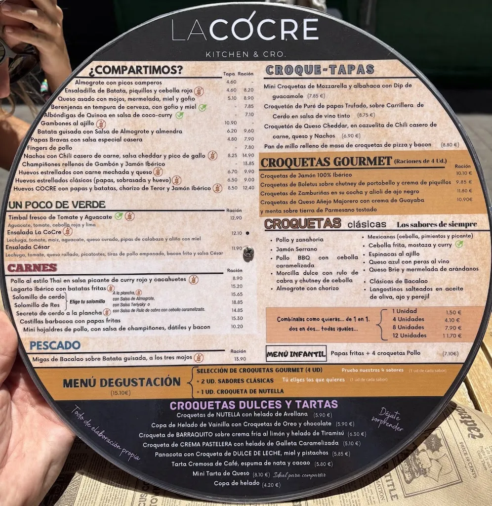 Menu_LA COCRE_San Cristóbal de La Laguna_immagine_1
