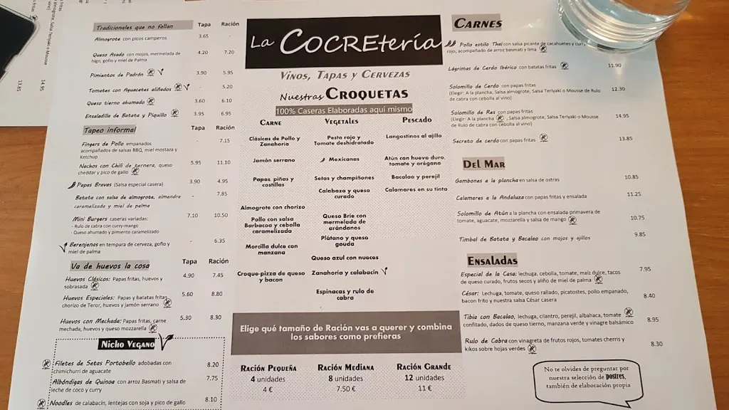 Menu_LA COCRE_San Cristóbal de La Laguna_immagine_2