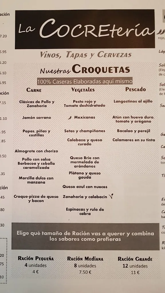 Menu_LA COCRE_San Cristóbal de La Laguna_immagine_4