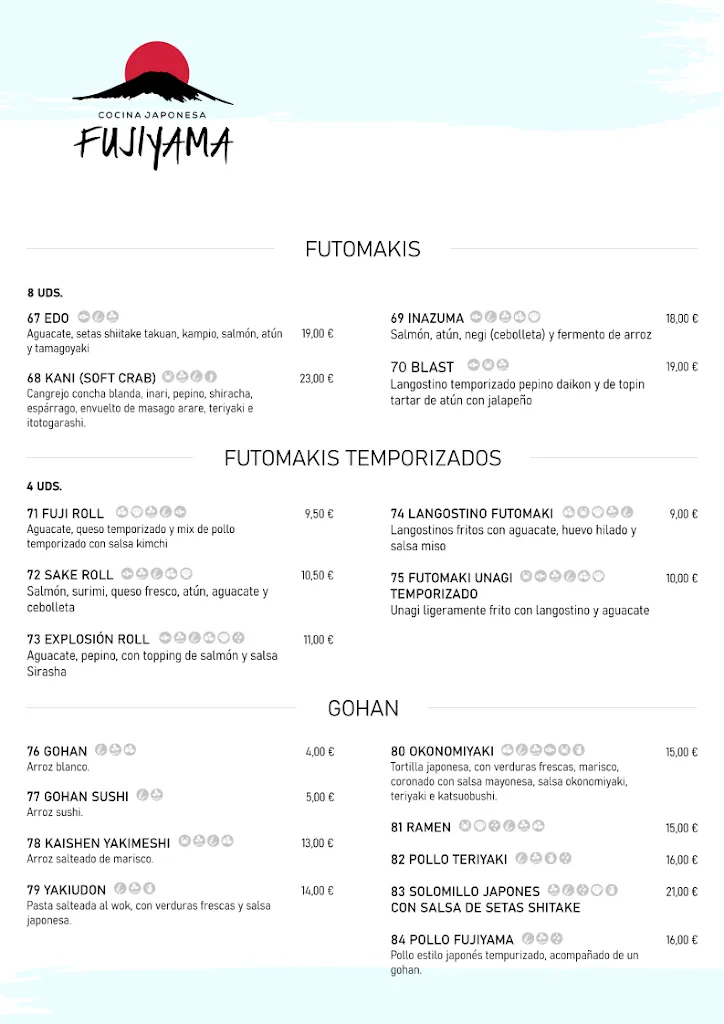 Menu_Fujiyama Japanese Restaurant La Laguna_San Cristóbal de La Laguna_image_4