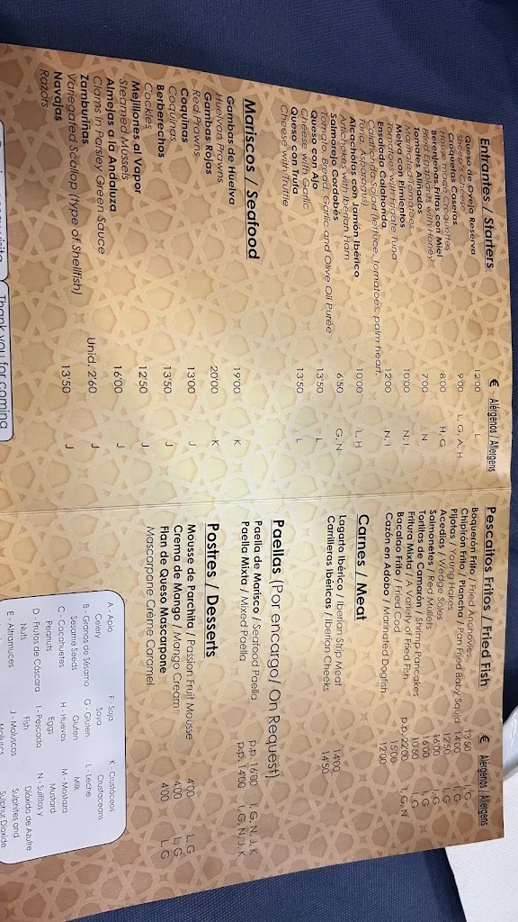 Menu_Al Andalus Tasca_San Cristóbal de La Laguna_image_3