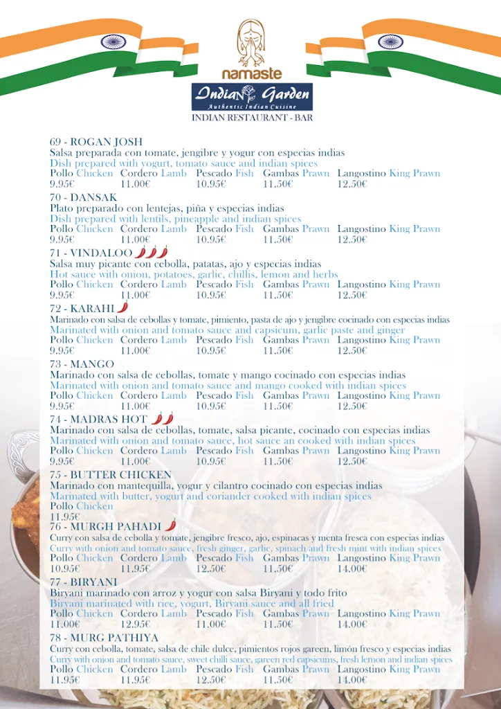 Menu_Indian Garden_Arboleas_image_1