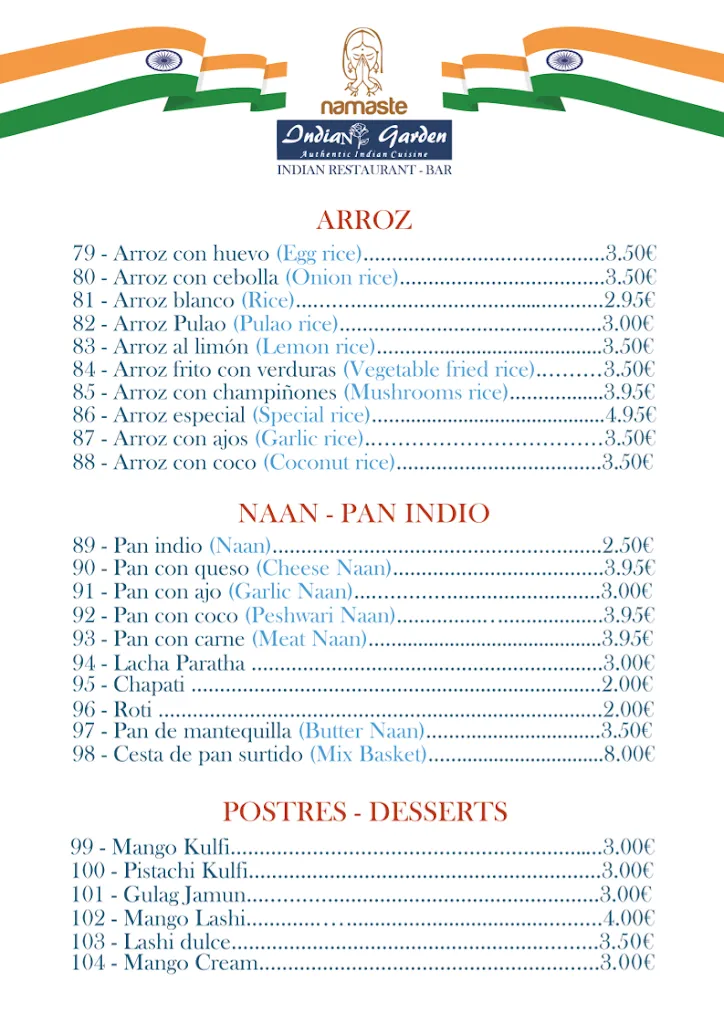 Menu_Indian Garden_Arboleas_image_2