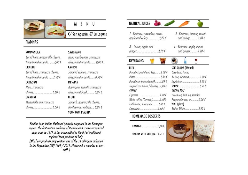 Menu_La Piadina_San Cristóbal de La Laguna_image_3