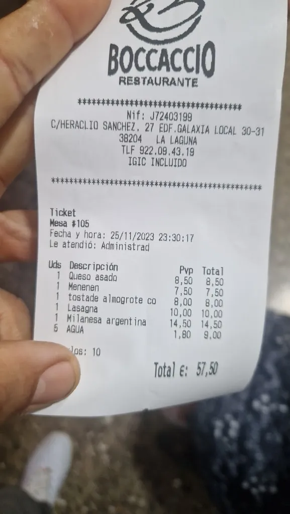 Marcos Alonso_Restaurante Boccaccio ( Alex&Nacho’s)_San Cristóbal de La Laguna_review