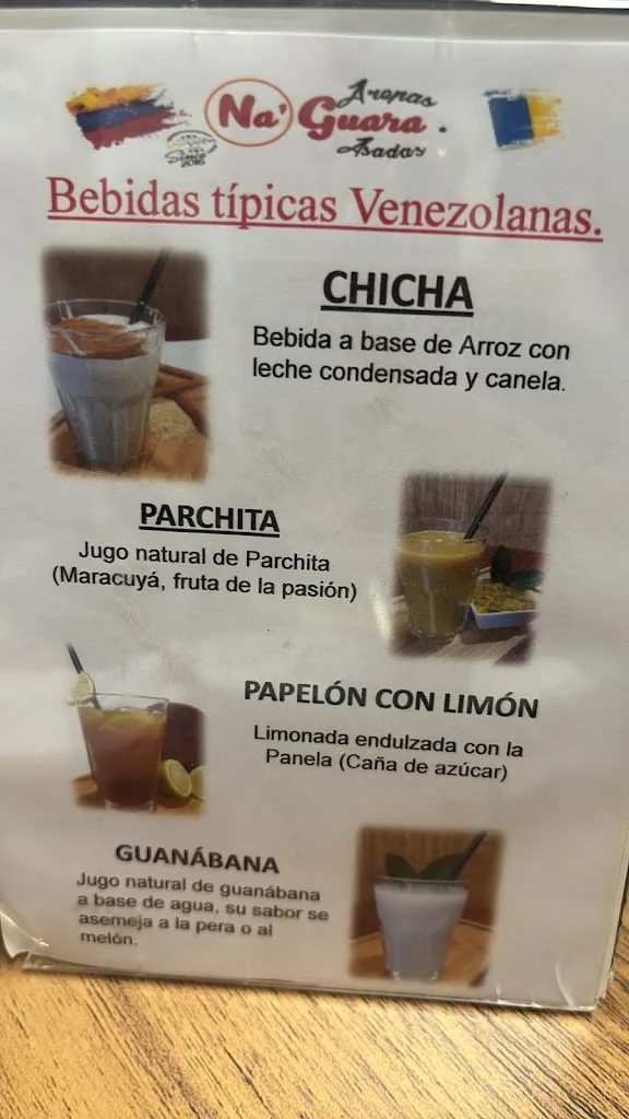 Menu_Naguara Grilled Arepas La Laguna_San Cristóbal de La Laguna_image_3