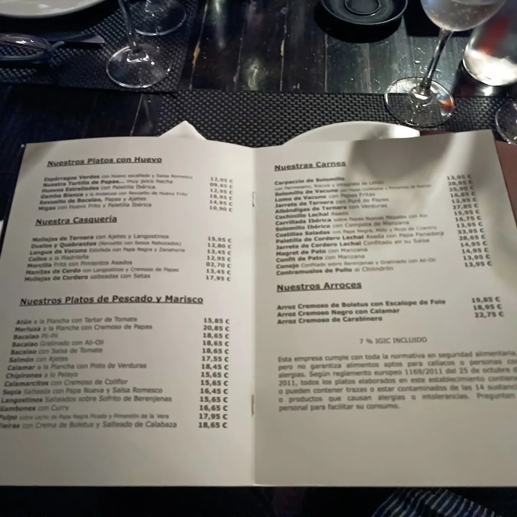 Menu_Restaurante el Aguarde_Santa Cruz de Tenerife_image_1