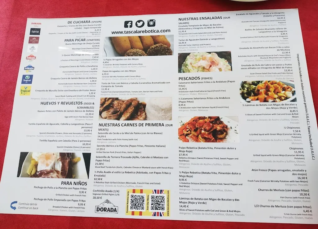 Menu_Restaurante Tasca La Rebotica_Santa Cruz de Tenerife_image_1