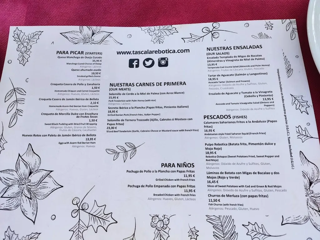 Menu_Restaurante Tasca La Rebotica_Santa Cruz de Tenerife_image_2