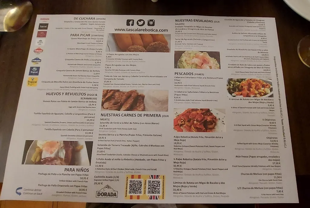 Menu_Restaurante Tasca La Rebotica_Santa Cruz de Tenerife_image_4