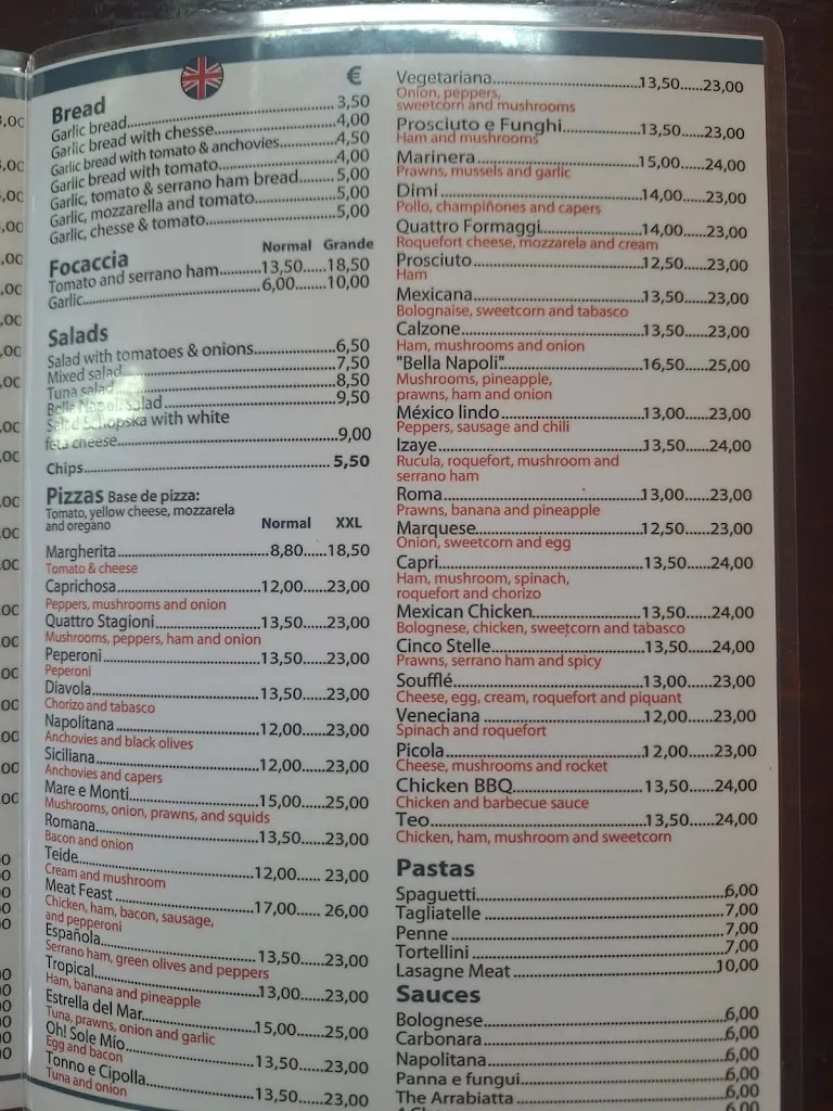 Menu_Pizzería Bella Napoli_Santiago del Teide_image_2