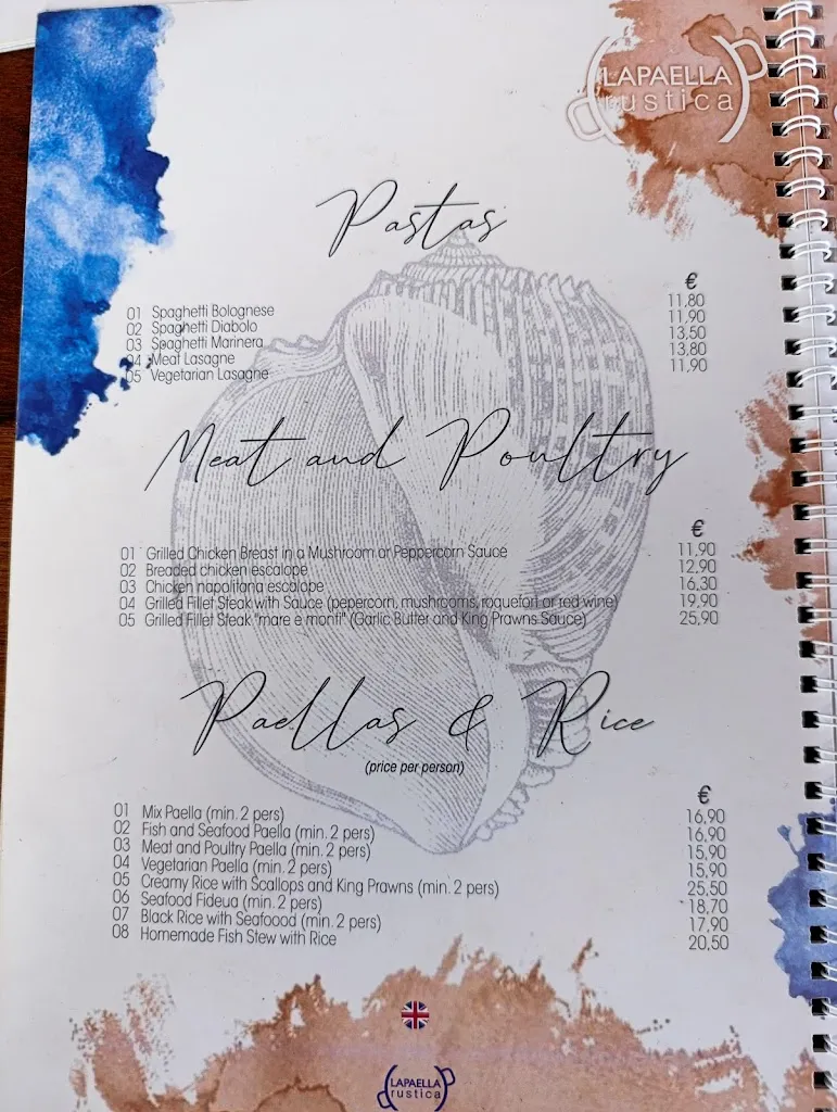 Menu_La Paella Rústica_Santiago del Teide_immagine_1