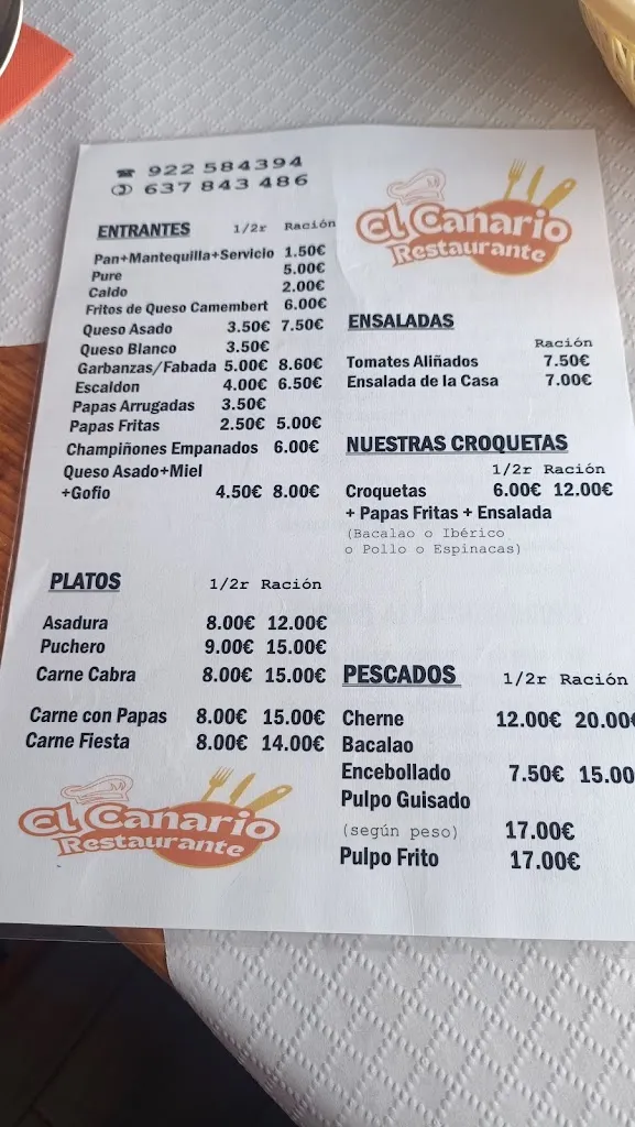 Menu_Restaurante El Canario Ravelo_Sauzal El_image_3