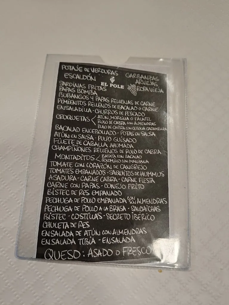 Menu_Restaurante El Pole_Sauzal El_immagine_4