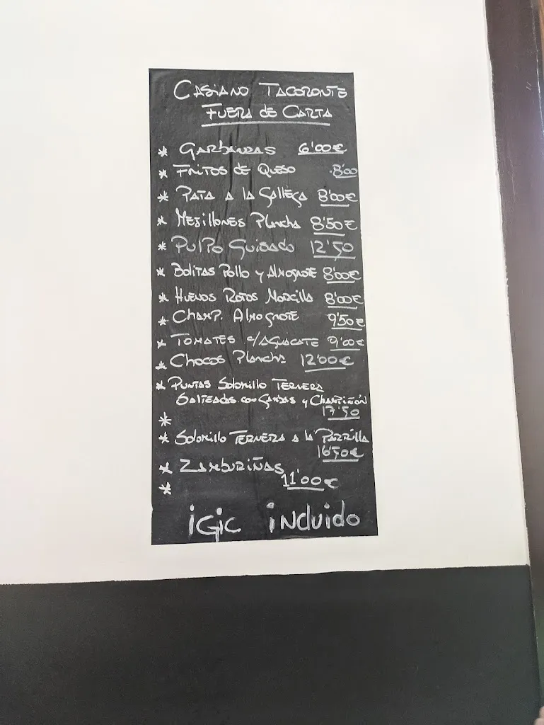 Menu_Guachinche La Cueva de Casiano Tacoronte_Tacoronte_immagine_1