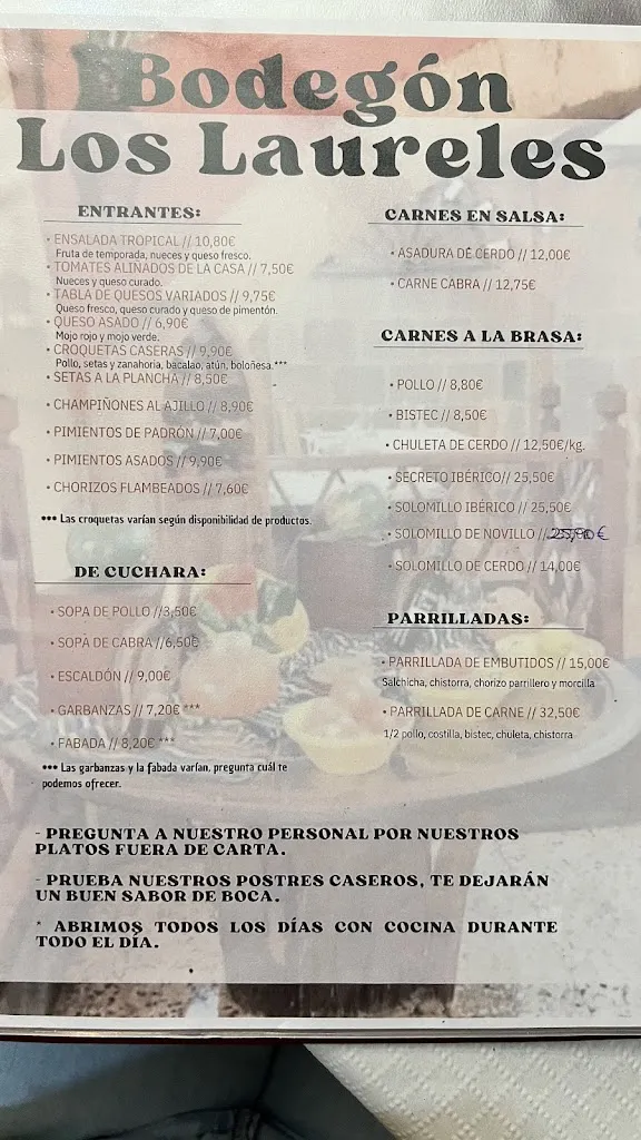 Menu_Bodegon los Laureles_Tacoronte_image_1