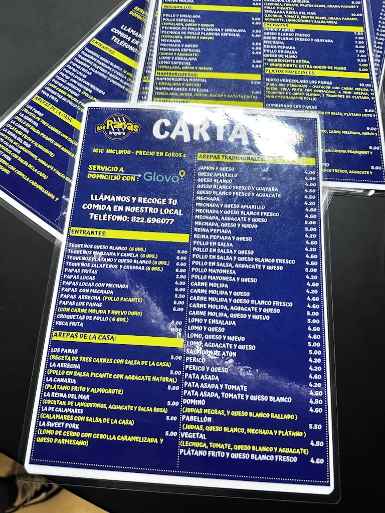 Menu_Arepera los panas_Tacoronte_image_4