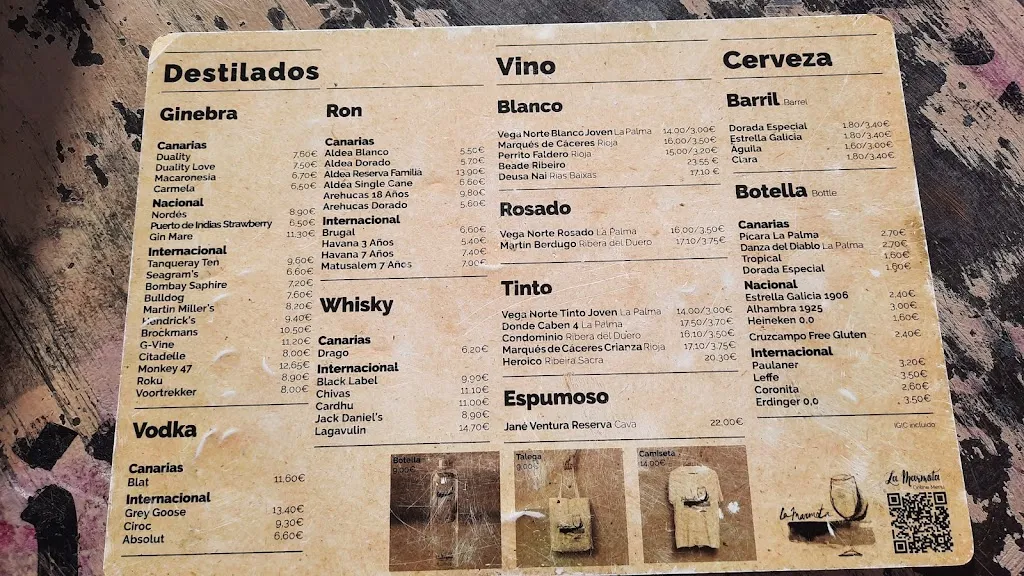 Menu_Bar La marmota_Tazacorte_image_1