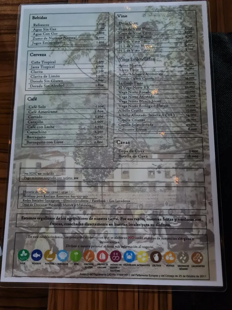 Menu_Restaurante Los Lavaderos_Tazacorte_immagine_2