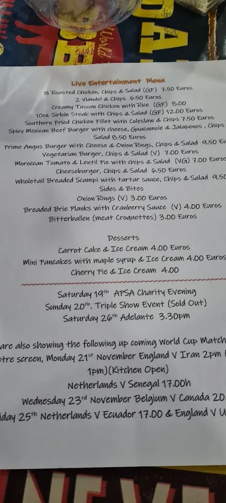 Menu_Harley´s Bar & Restaurant_Arboleas_image_4