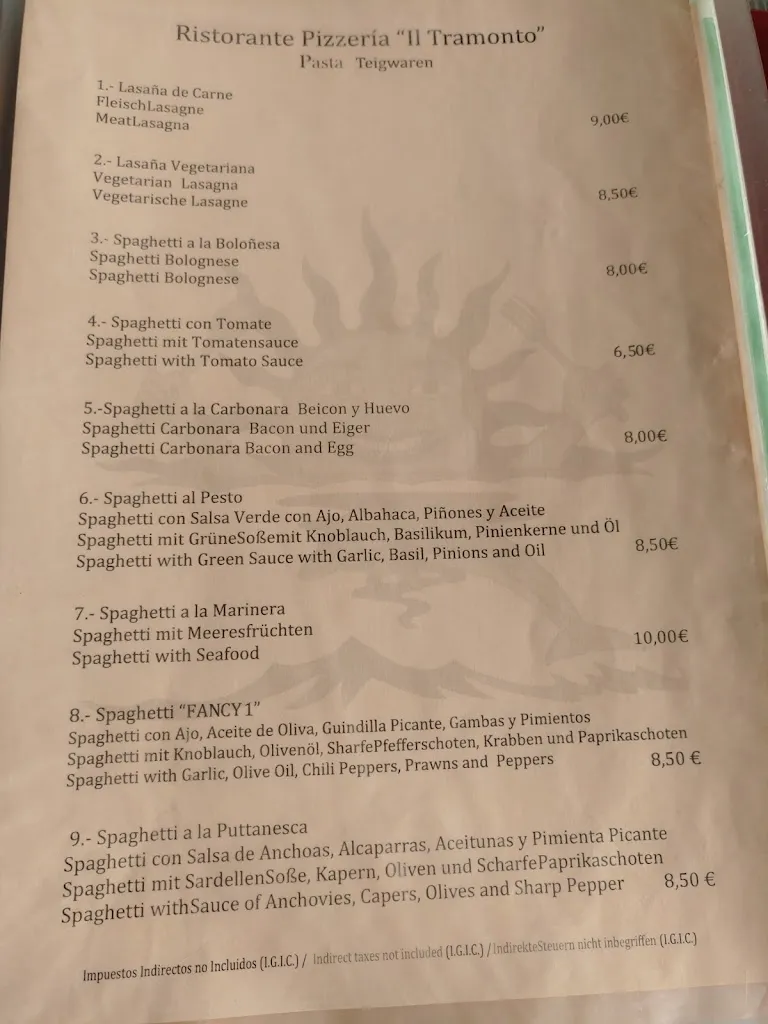 Menu_Restaurante Il Tramonto_Tazacorte_image_3