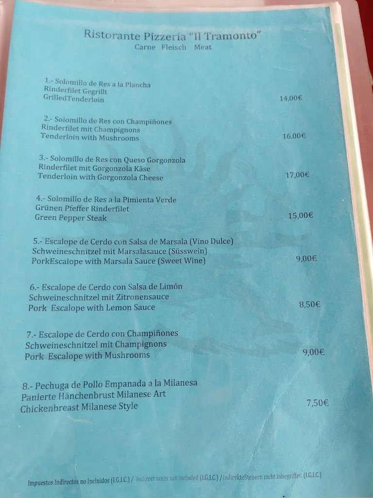 Menu_Restaurante Il Tramonto_Tazacorte_image_4