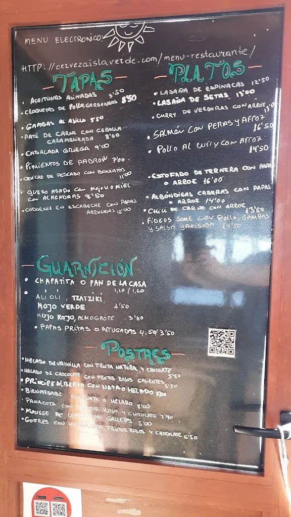 Menu_Cervecería Isla Verde_Tijarafe_immagine_1