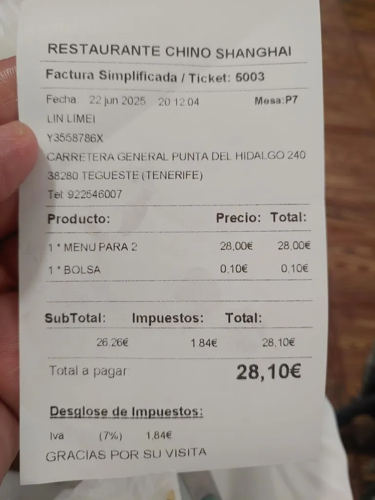 XEXU_JEFE MAESTRO TINERFEÑO_Shanghai Restaurant_Tegueste_review