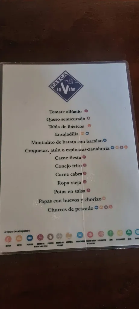 Menu_Bar Tasca La Viña_Tegueste_image_1
