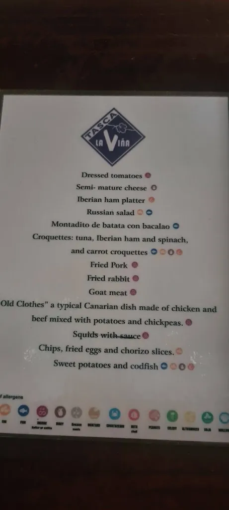 Menu_Bar Tasca La Viña_Tegueste_image_2