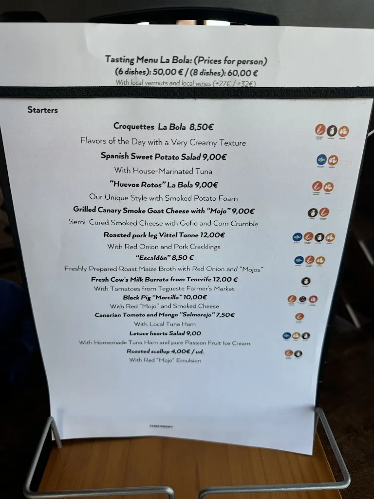 Menu_Restaurante La Bola de Jorge Bosch_Tegueste_immagine_4