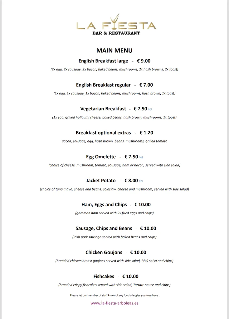 Menu_La Fiesta_Arboleas_image_1