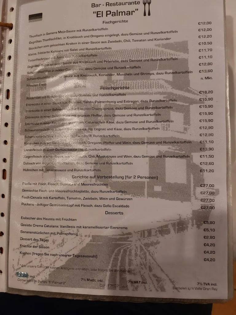 Menu_Bar - Restaurante “El Palmar”_Valle Gran Rey_image_4