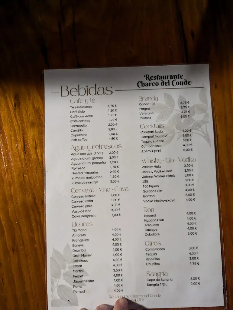 Menu_Restaurante Charco Del Conde (Casa Ciro)_Valle Gran Rey_image_1