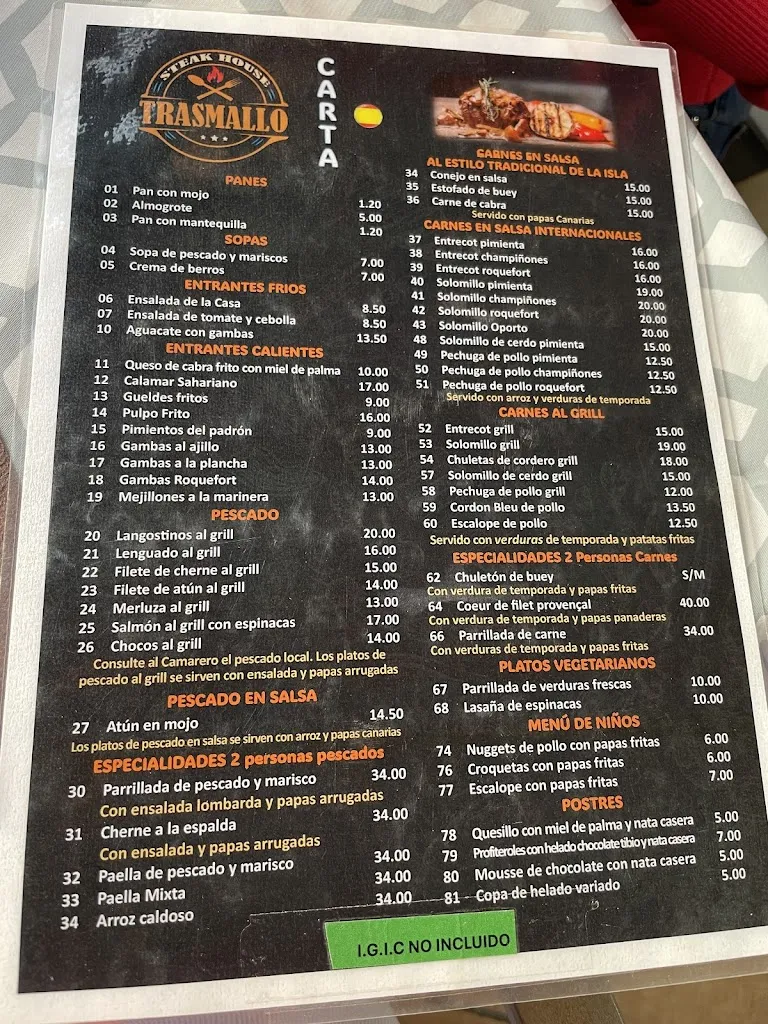 Menu_Restaurante El Trasmallo_Valle Gran Rey_image_1