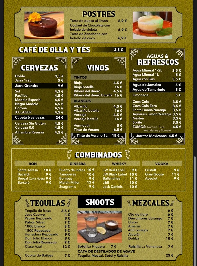 Menu_Taquería Tacoctelería : Restaurante Mexicano y Coctelería en Malasaña_Valverde_image_4