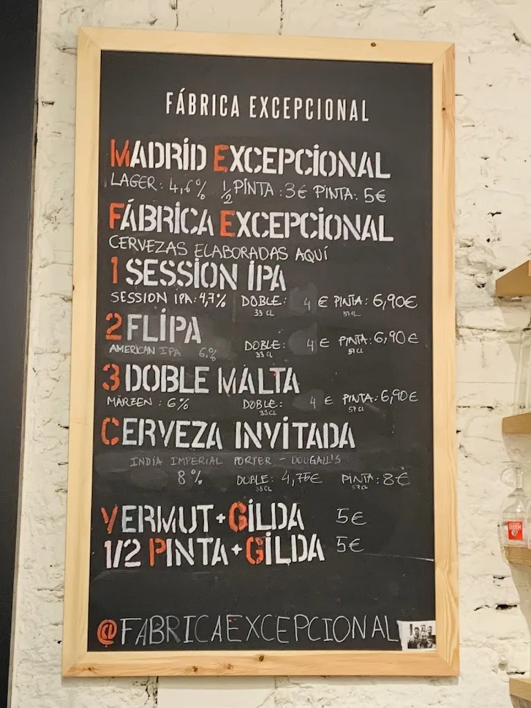 Menu_Fábrica Excepcional - Cervecería_Valverde_image_4