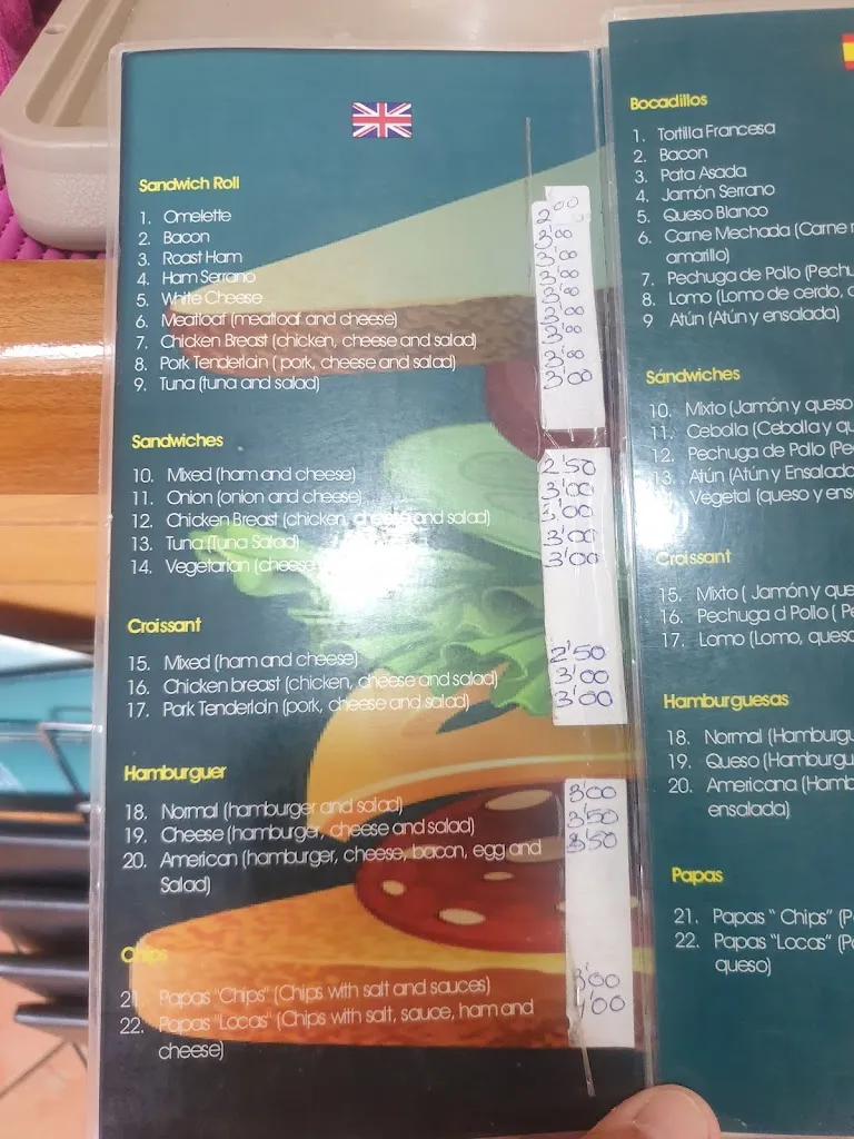 Menu_Restaurante - Cafetería 