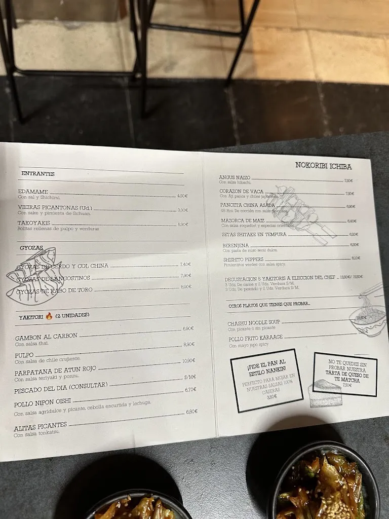 Menu_NOKORIBI ICHIBA_Vallehermoso_image_2