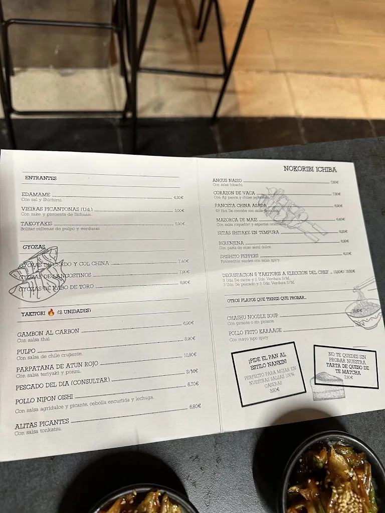 Menu_NOKORIBI ICHIBA_Vallehermoso_image_3