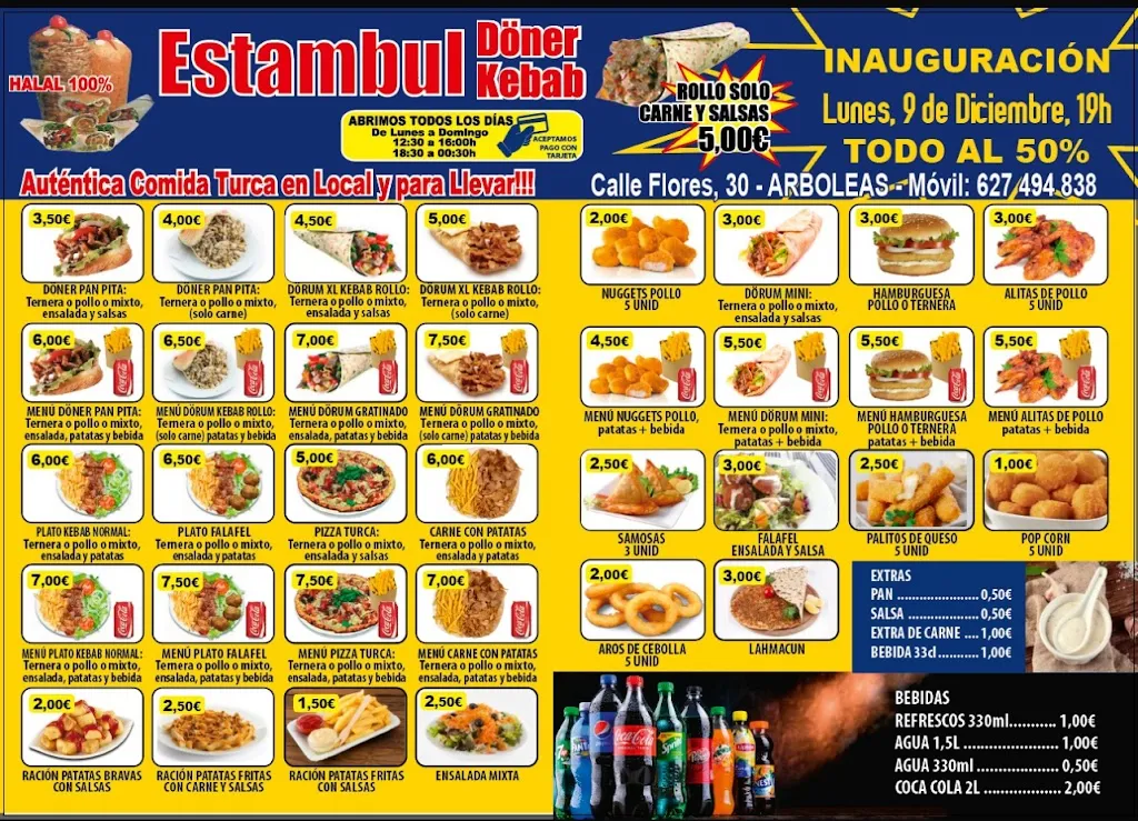 Menu_Estambul doner kebab arboleas_Arboleas_image_2