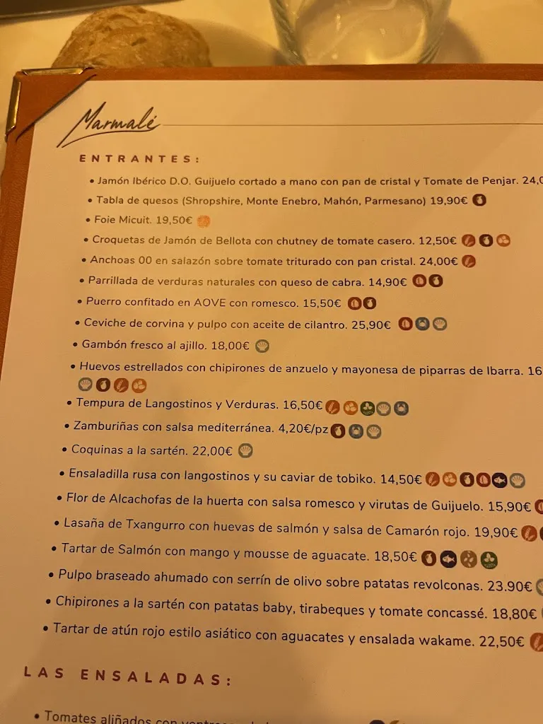 Menu_Restaurante Marmalé_Vallehermoso_immagine_1