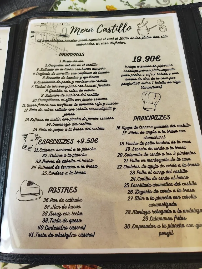 Menu_El Castillo_Arboleas_immagine_4