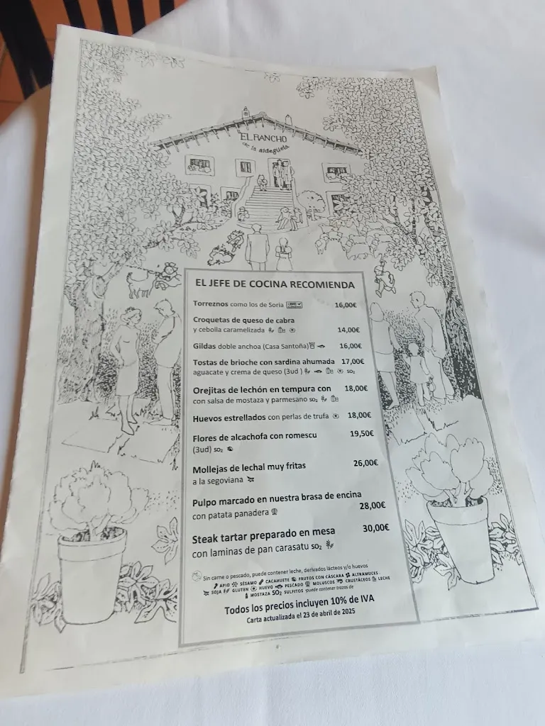 Menu_Restaurante El Rancho de la Aldegüela_Aldea Real_image_1