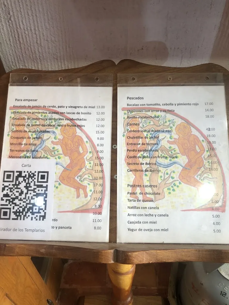 Menu_Mirador de los Templarios_Alconada de Maderuelo_image_1