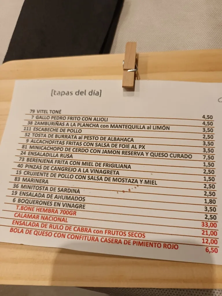 Menu_Mirador Restobar - Cocina Analía_Albox_immagine_1