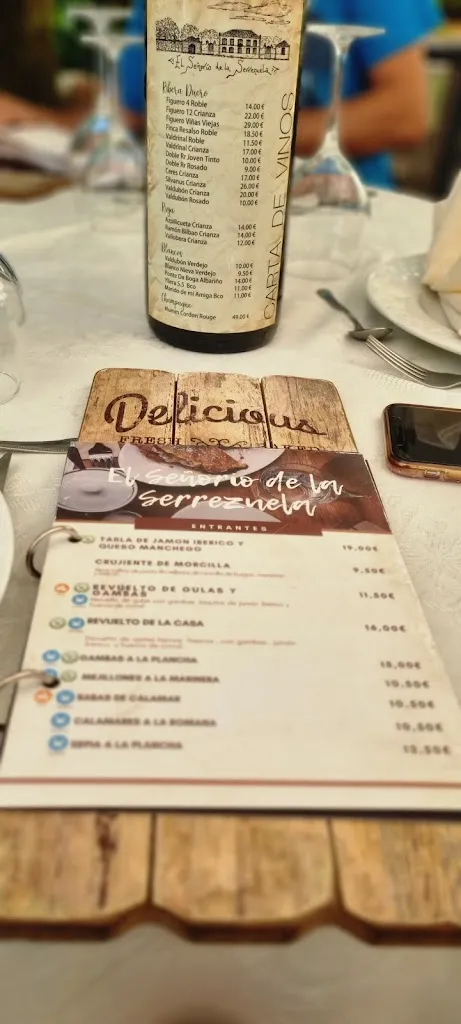Menu_Posada Real - Restaurante El Señorío de la Serrezuela_Aldealengua de Santa María_image_1